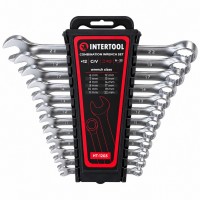 Набор ключей комбинированных 6-22 мм (12 шт.) Cr-V INTERTOOL HT-1203