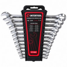 Набор ключей комбинированных 6-22 мм (12 шт.) Cr-V INTERTOOL HT-1203
