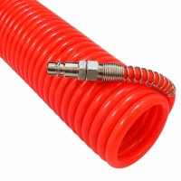Шланг воздушный спиральный 20 м со быстроразъемными соединениями INTERTOOL PT-1705