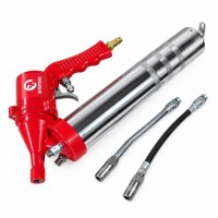 Пистолет для выдавливания смазки пневматический 2 насадки INTERTOOL PT-0607
