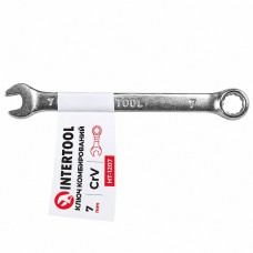 Ключ комбинированный 7мм Cr-V-сталь INTERTOOL HT-1207