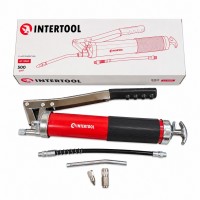 Шприц для смазки двухплунжерный 500 мл под тубу 400 г INTERTOOL AT-3060