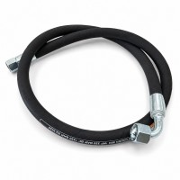Рукав високого тиску МТЗ L = 1500 ключ 24 з кутом 90 * (РВТ) 2SN DN10 WP330 / BP1320 bar