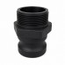Муфта быстросъемная Камлок (CAMLOCK тип F200) папа G2” ДУ 50 наружная резьба , полипропилен